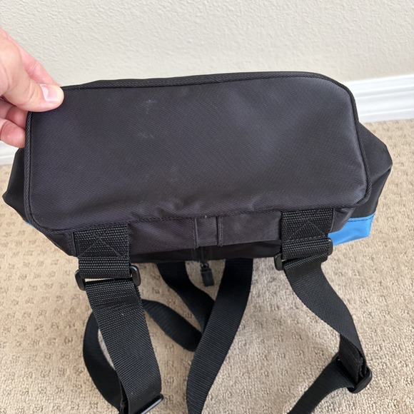 Vintage Ralph Lauren Polo Sport Backpack Book Bag Blue Black GorpCore 90's - Picture 8 of 9